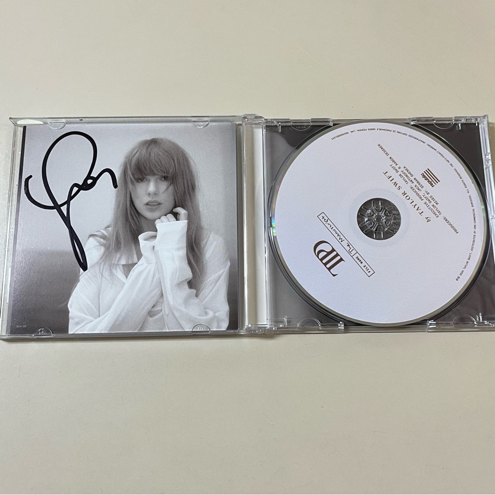 Taylor Swift signed The Tortured Poets Department CD